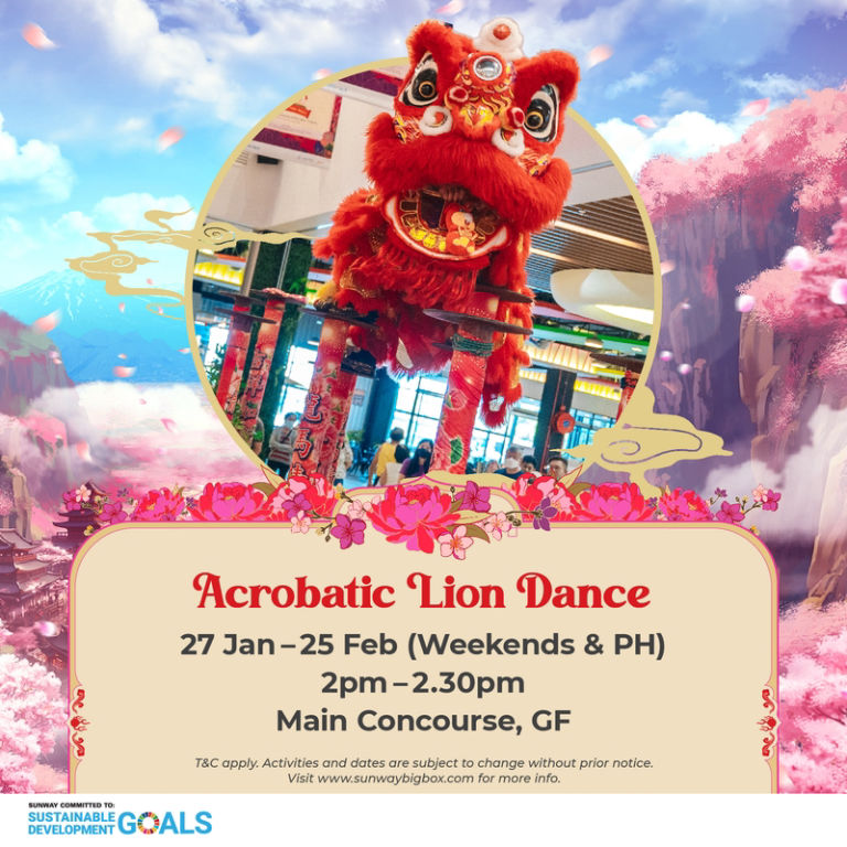 Acrobatic Lion Dance Sunway Bigbox Mall Acrobatic Lion Dance Sunway Bigbox Mall