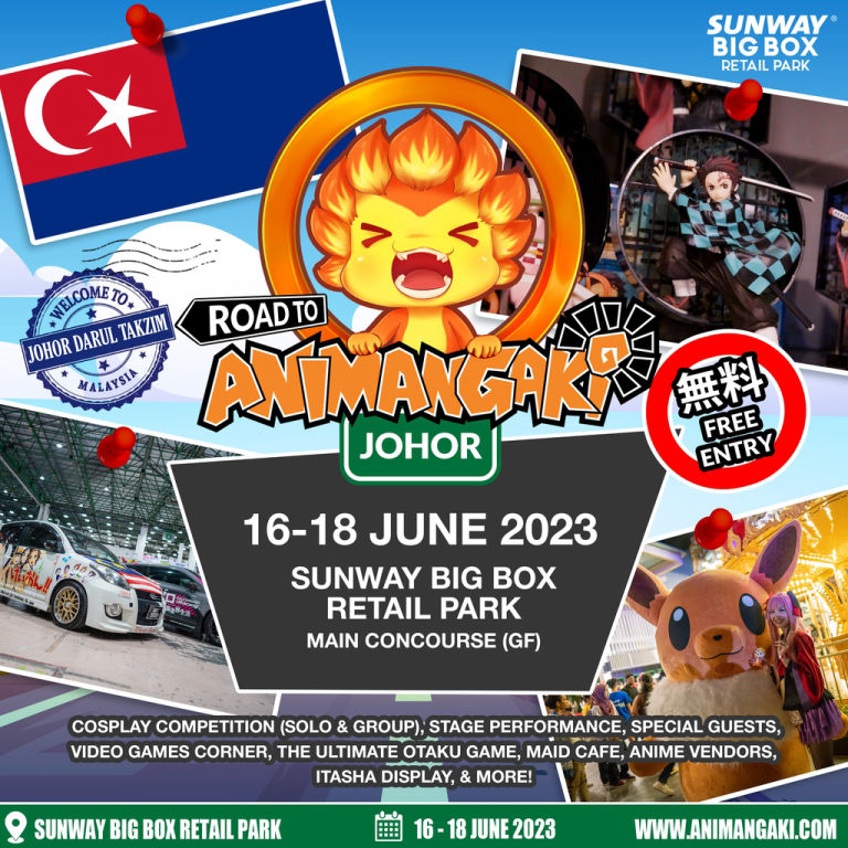 Road To AniManGaki Johor! 🎉🎊 Sunway BigBox Mall