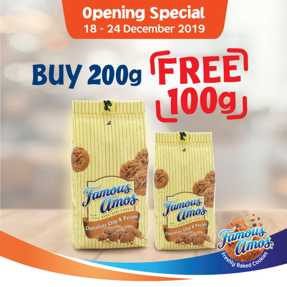 Famous Amos Opening Promotion by Famous Amos @ Sunway BigBox Mall