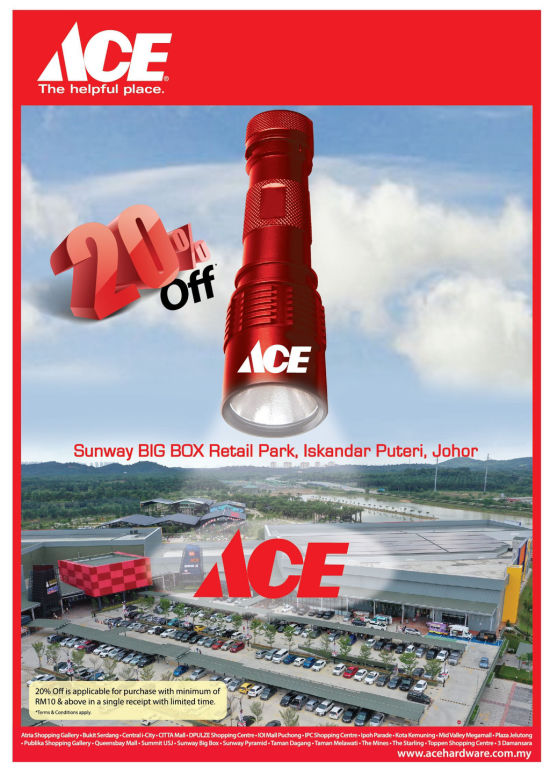 Ace Hardware Opening 20 Off by Ace Hardware Sunway BigBox Mall